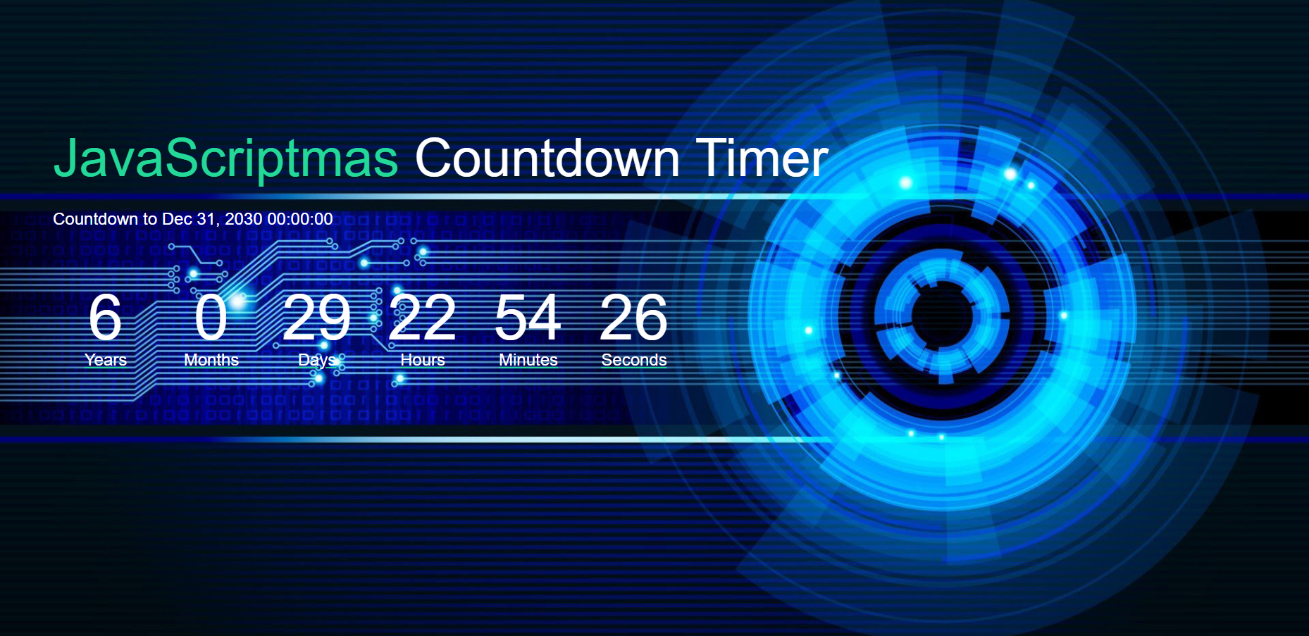 Countdown Timer Screenshot